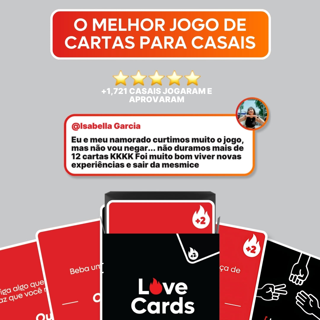Love Cards - Jogo de cartas para Casais