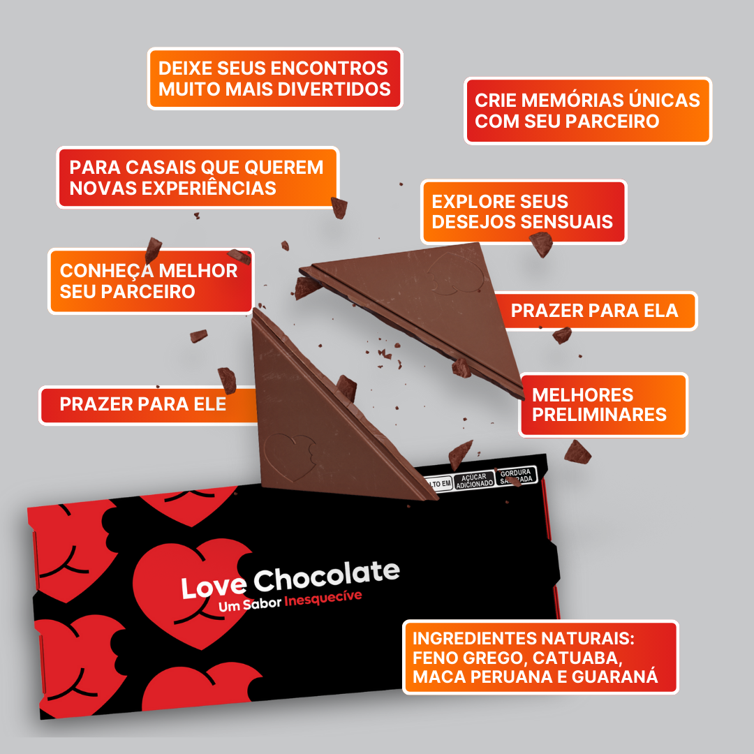 Kit Love: Chocolate e Cards Físico